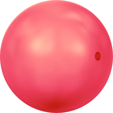 Swarovski Pearls Round (5810) Crystal Neon Red - Bluestreak Crystals