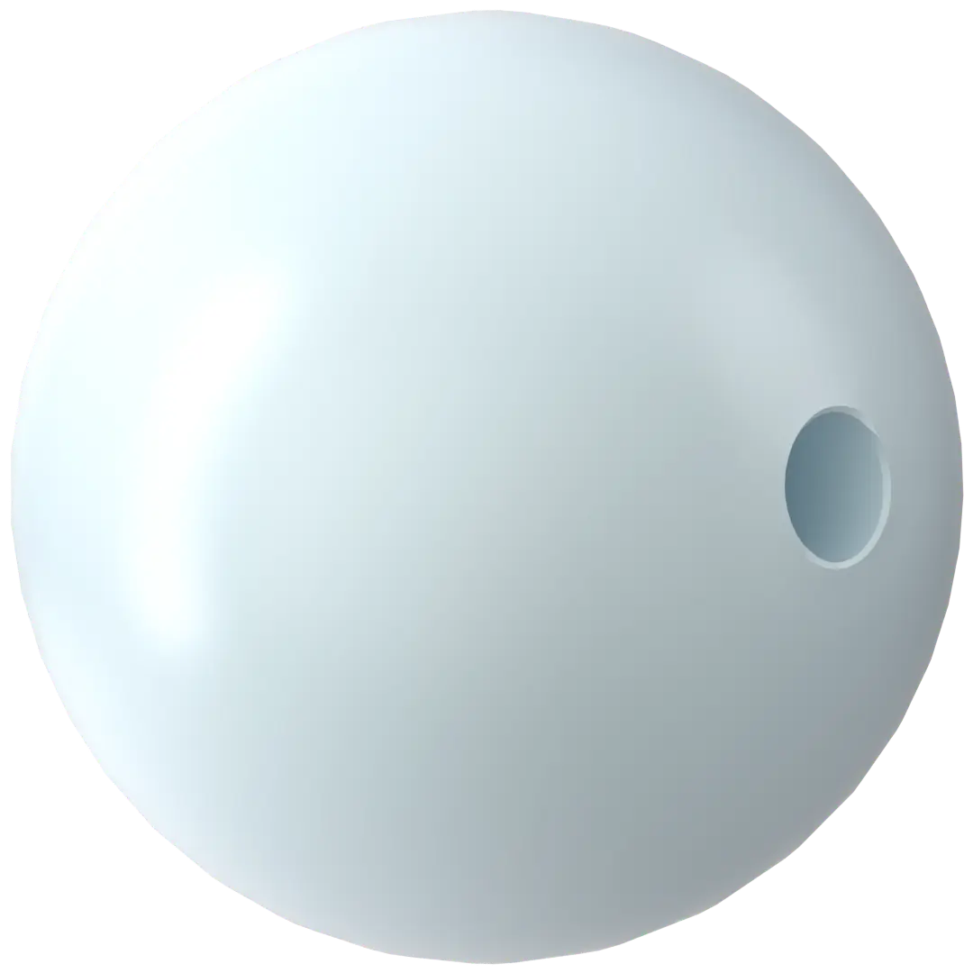 Swarovski Pearls Round (5810) Crystal Pastel Blue - Bluestreak Crystals