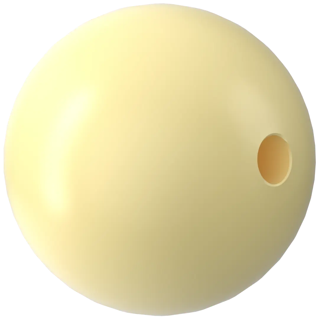 Swarovski Pearls Round (5810) Crystal Pastel Yellow - Bluestreak Crystals