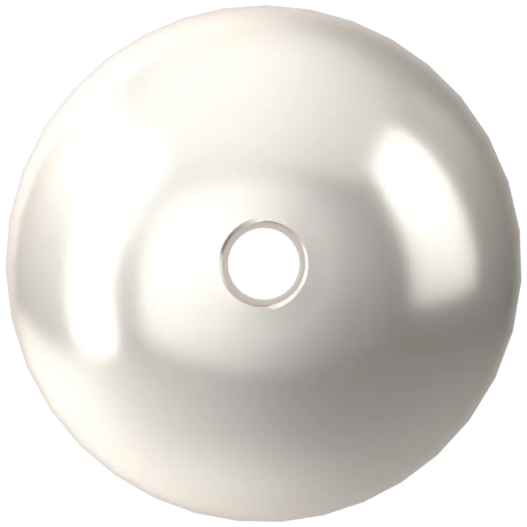 Swarovski Pearls Round (5810) Crystal White - Bluestreak Crystals