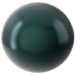 Swarovski Pearls Round Half Drilled (5818) Crystal Black - Bluestreak Crystals