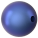 Swarovski Pearls Round Half Drilled (5818) Crystal Iridescent Dark Blue - Bluestreak Crystals