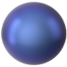 Swarovski Pearls Round Half Drilled (5818) Crystal Iridescent Dark Blue - Bluestreak Crystals