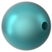 Swarovski Pearls Round Half Drilled (5818) Crystal Iridescent Dark Turquoise - Bluestreak Crystals