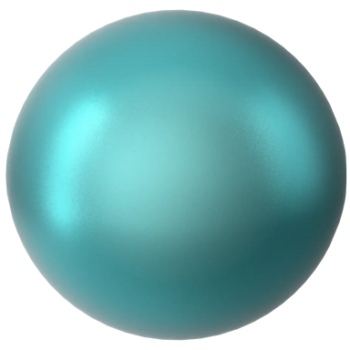 Swarovski Pearls Round Half Drilled (5818) Crystal Iridescent Dark Turquoise - Bluestreak Crystals