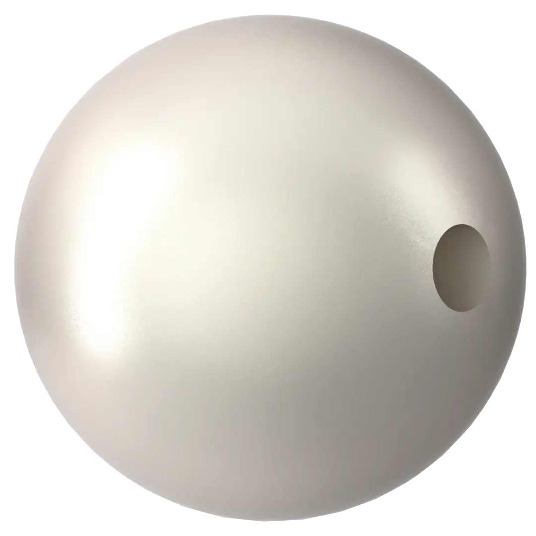Swarovski Pearls Round Half Drilled (5818) Crystal Iridescent Dove Grey - Bluestreak Crystals