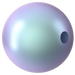 Swarovski Pearls Round Half Drilled (5818) Crystal Iridescent Light Blue - Bluestreak Crystals