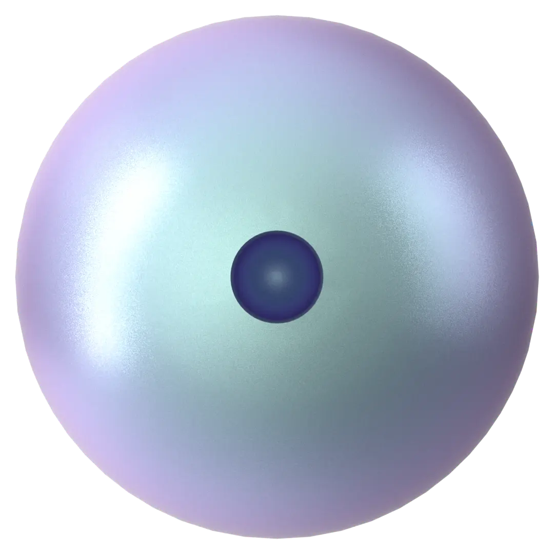 Swarovski Pearls Round Half Drilled (5818) Crystal Iridescent Light Blue - Bluestreak Crystals