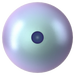 Swarovski Pearls Round Half Drilled (5818) Crystal Iridescent Light Blue - Bluestreak Crystals