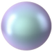 Swarovski Pearls Round Half Drilled (5818) Crystal Iridescent Light Blue - Bluestreak Crystals