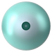 Swarovski Pearls Round Half Drilled (5818) Crystal Iridescent Light Turquoise - Bluestreak Crystals