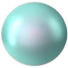 Swarovski Pearls Round Half Drilled (5818) Crystal Iridescent Light Turquoise - Bluestreak Crystals