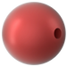 Swarovski Pearls Round Half Drilled (5818) Crystal Iridescent Rouge - Bluestreak Crystals
