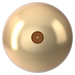 Swarovski Pearls Round Half Drilled (5818) Crystal Light Gold - Bluestreak Crystals