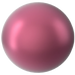 Swarovski Pearls Round Half Drilled (5818) Crystal Mulberry Pink - Bluestreak Crystals