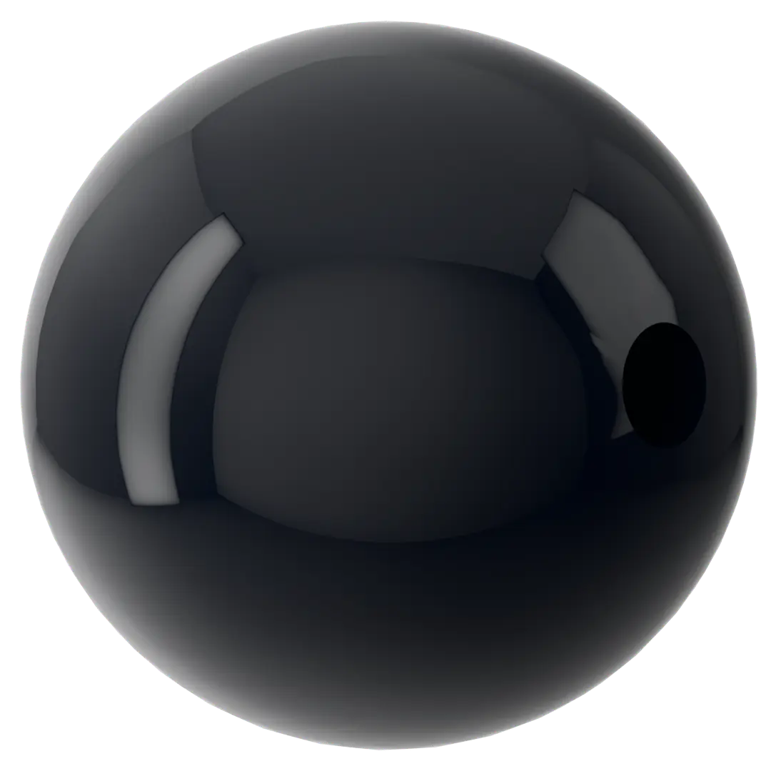 Swarovski Pearls Round Half Drilled (5818) Crystal Mystic Black - Bluestreak Crystals