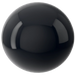 Swarovski Pearls Round Half Drilled (5818) Crystal Mystic Black - Bluestreak Crystals