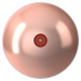 Swarovski Pearls Round Half Drilled (5818) Crystal Peach - Bluestreak Crystals