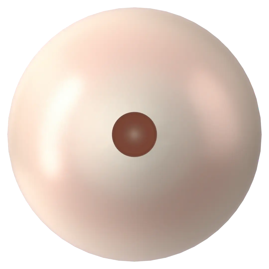 Swarovski Pearls Round Half Drilled (5818) Crystal Pearlescent White - Bluestreak Crystals