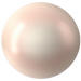 Swarovski Pearls Round Half Drilled (5818) Crystal Pearlescent White - Bluestreak Crystals