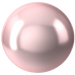 Swarovski Pearls Round Half Drilled (5818) Crystal Rosaline - Bluestreak Crystals