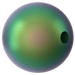 Swarovski Pearls Round Half Drilled (5818) Crystal Scarabaeus Green - Bluestreak Crystals
