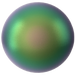 Swarovski Pearls Round Half Drilled (5818) Crystal Scarabaeus Green - Bluestreak Crystals