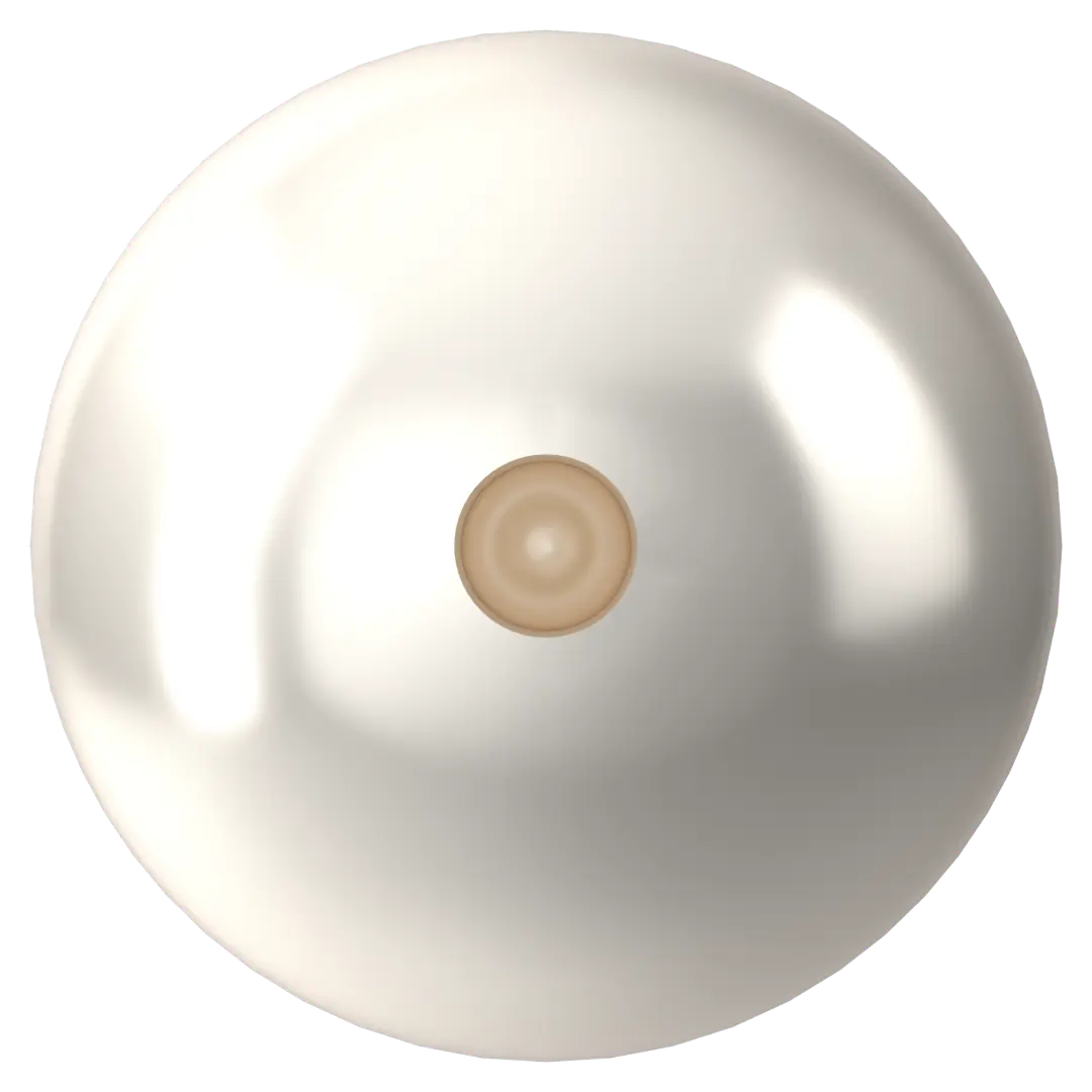 Swarovski Pearls Round Half Drilled (5818) Crystal White - Bluestreak Crystals