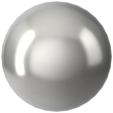 Swarovski Pearls Round No Hole (5809) Crystal Light Grey - Bluestreak Crystals