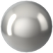 Swarovski Pearls Round No Hole (5809) Crystal Light Grey - Bluestreak Crystals