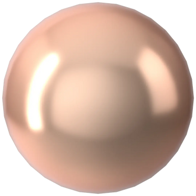 Swarovski Pearls Round No Hole (5809) Crystal Rose Gold - Bluestreak Crystals