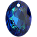 Swarovski Pendants Elliptic Cut (6438) Crystal Bermuda Blue P - Bluestreak Crystals