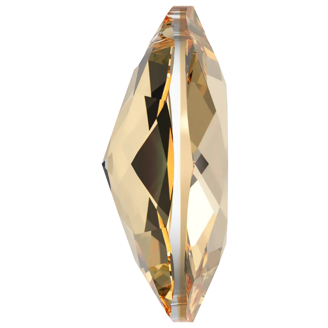 Swarovski Pendants Elliptic Cut (6438) Crystal Golden Shadow - Bluestreak Crystals