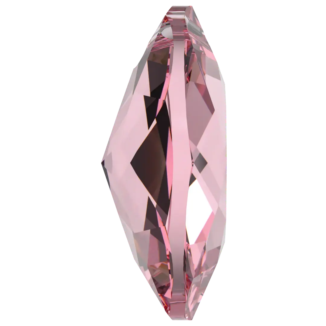 Swarovski Pendants Elliptic Cut (6438) Light Rose - Bluestreak Crystals