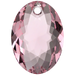 Swarovski Pendants Elliptic Cut (6438) Light Rose - Bluestreak Crystals