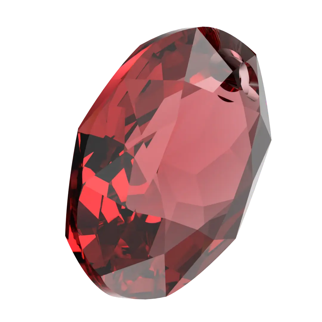 Swarovski Pendants Elliptic Cut (6438) Scarlet - Bluestreak Crystals