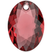 Swarovski Pendants Elliptic Cut (6438) Scarlet - Bluestreak Crystals