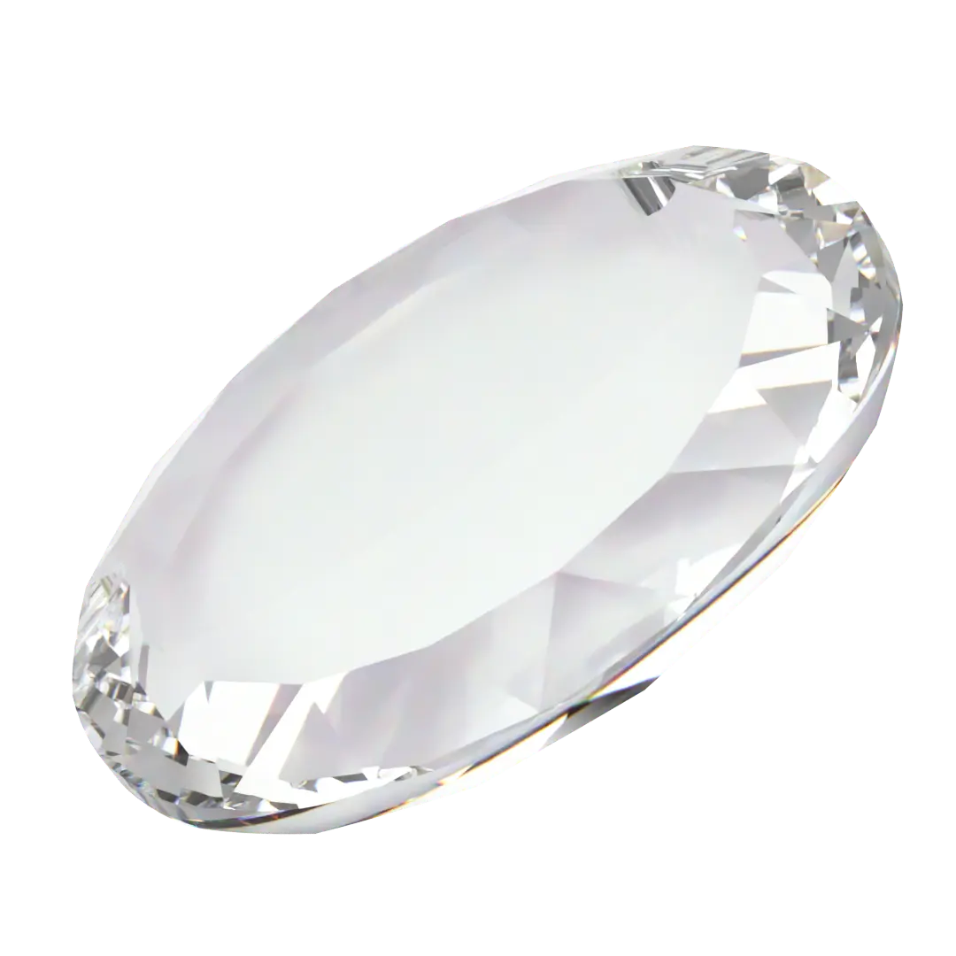 Swarovski Pendants Flat Disc (6049) Crystal - Bluestreak Crystals