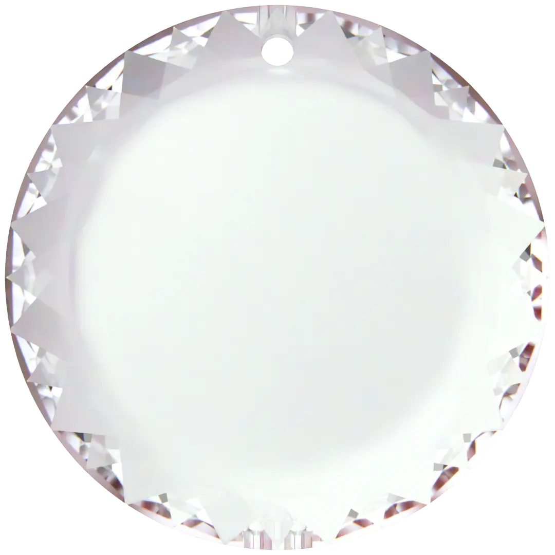 Swarovski Pendants Flat Disc (6049) Crystal - Bluestreak Crystals