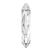Swarovski Pendants Flat Heart (6225) Crystal - Bluestreak Crystals