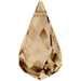 Swarovski Pendants Helix (6020) Crystal Golden Shadow - Bluestreak Crystals