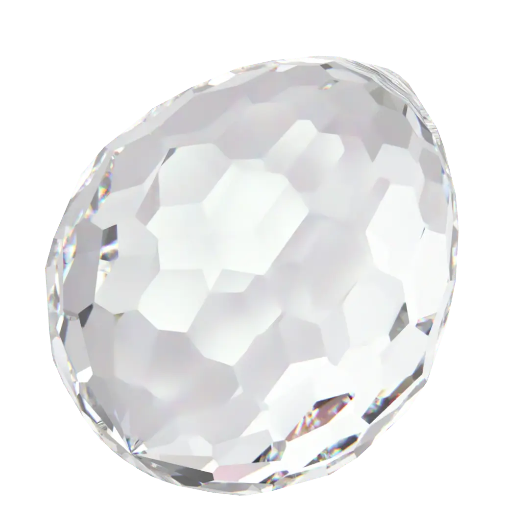 Swarovski Pendants Oval Disco (6002) Crystal - Bluestreak Crystals