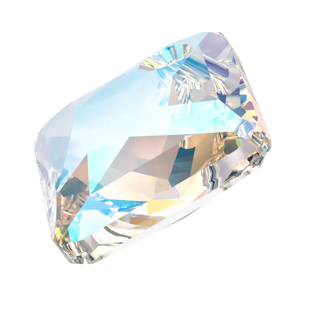 Swarovski Pendants Princess Cut (6431) Crystal Shimmer - Bluestreak Crystals