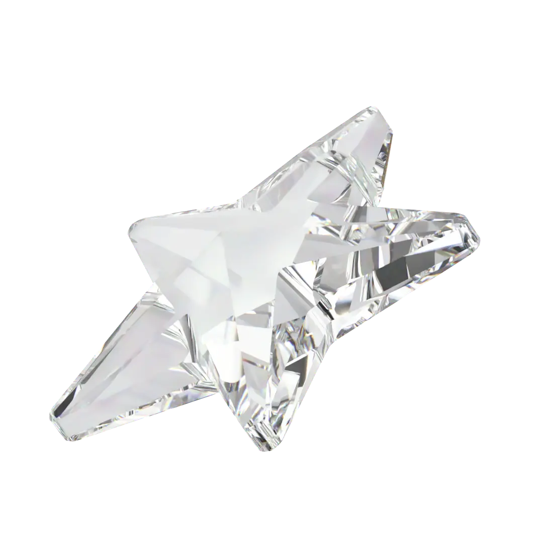Swarovski Pendants Star (6714) Crystal - Bluestreak Crystals