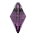 Swarovski Pendants Xilion Heart (6228) Amethyst - Bluestreak Crystals