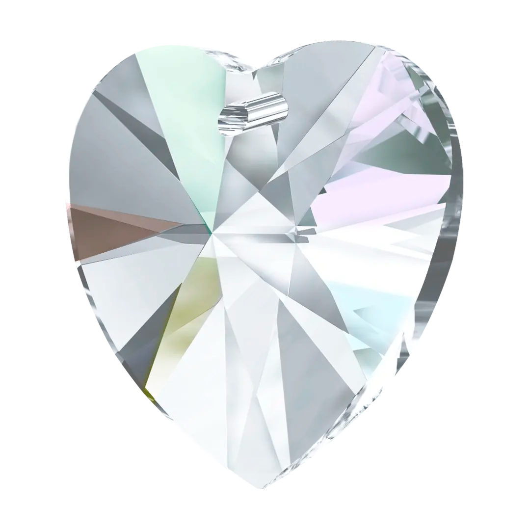 Swarovski Pendants Xilion Heart (6228) Crystal AB - Bluestreak Crystals