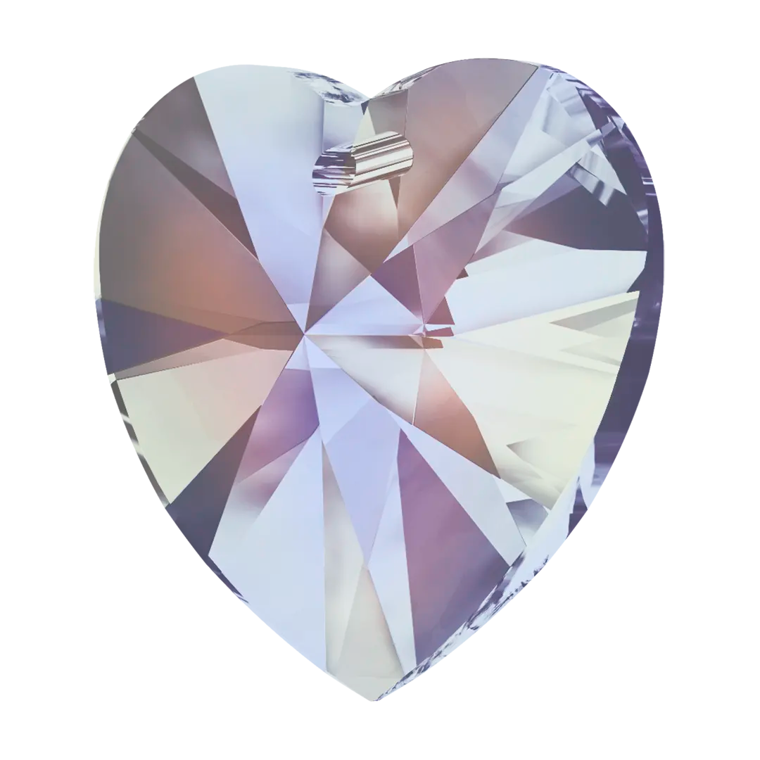 Swarovski Pendants Xilion Heart (6228) Crystal Vitrail Light - Bluestreak Crystals