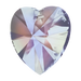 Swarovski Pendants Xilion Heart (6228) Crystal Vitrail Light - Bluestreak Crystals
