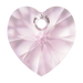 Swarovski Pendants Xilion Heart (6228) Light Rose - Bluestreak Crystals
