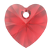 Swarovski Pendants Xilion Heart (6228) Light Siam - Bluestreak Crystals
